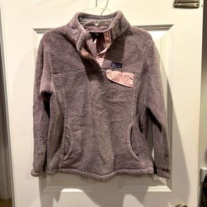 Patagonia kids purple pullover fleece